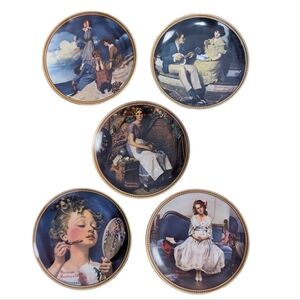 Norman Rockwell Vintage Collectors Plates Rediscovered Women Collection set of 5